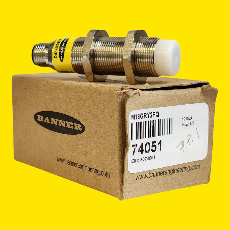 Banner M18gry2pq 74051 Indicador Led Luz Tricolor M12