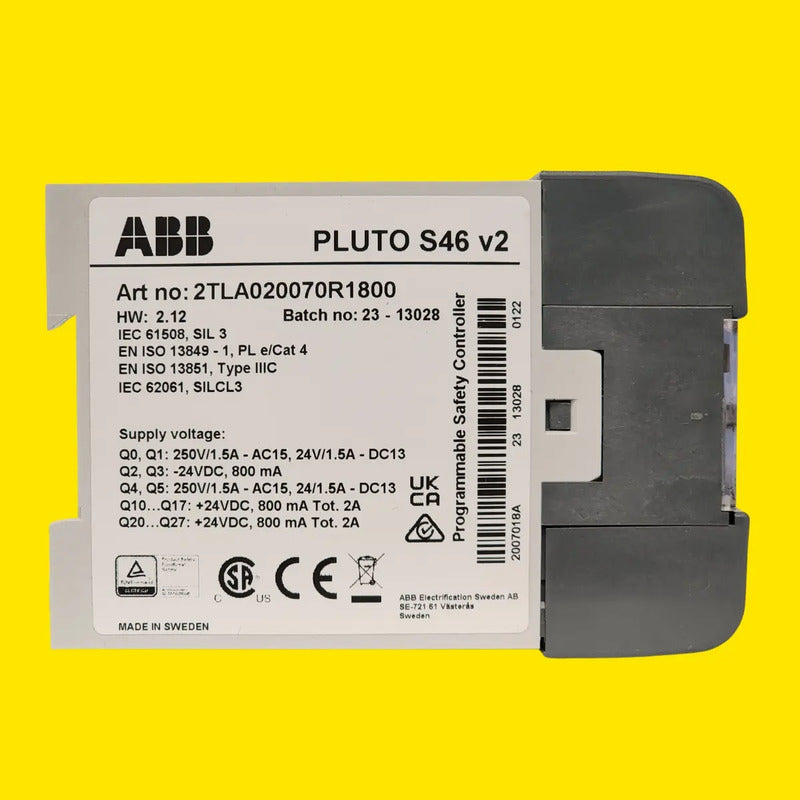 Abb Pluto S46 V2 24v Safety Plc 46 I/o