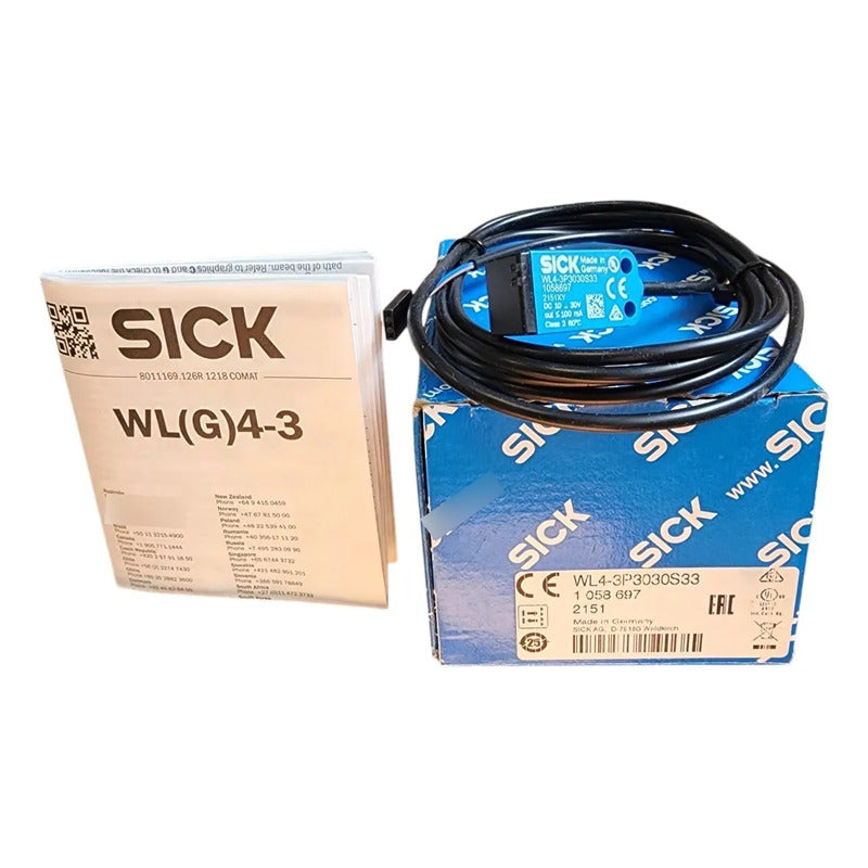 Sick Wl4-3p3030s33 Sensor Fotoeléctrico Retrorreflectivo