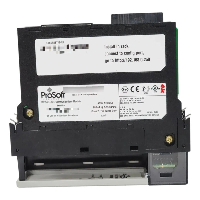 Prosoft Mvi56e-sie Tarjeta Comunicación Serial Plc Ab