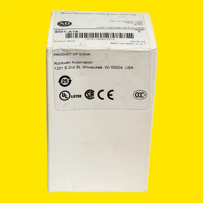 Allen-bradley 800t-a1a Pulsador Verde Industrial 30mm Verde