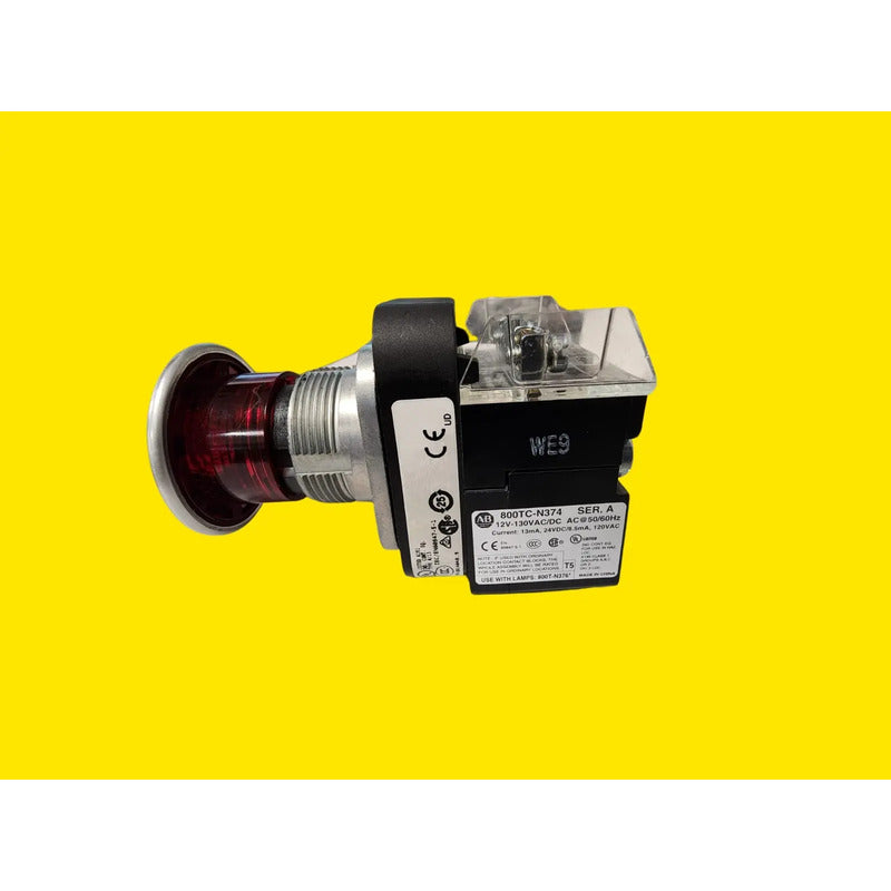 Allen-bradley 800t-fxmqh2ra7 Pulsador Hongo Iluminado 30mm