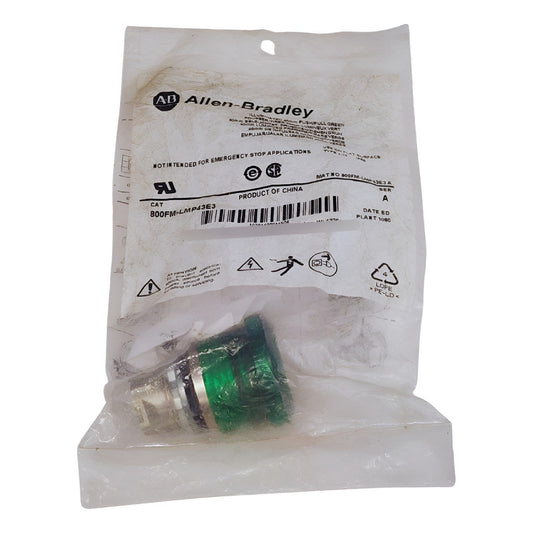 Allen-bradley 800fm-lmp43e3 Empujar/jalar Iluminado Verde 40 Verde