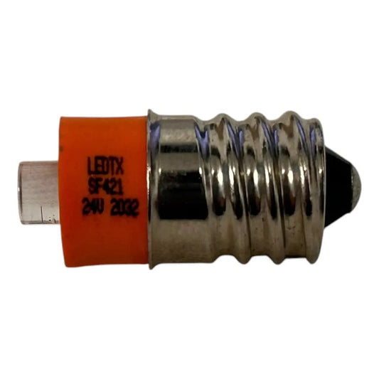Ledtx Sf421 Conector M12 Hembra 3 Polos Cable 2m Naranja Oscuro