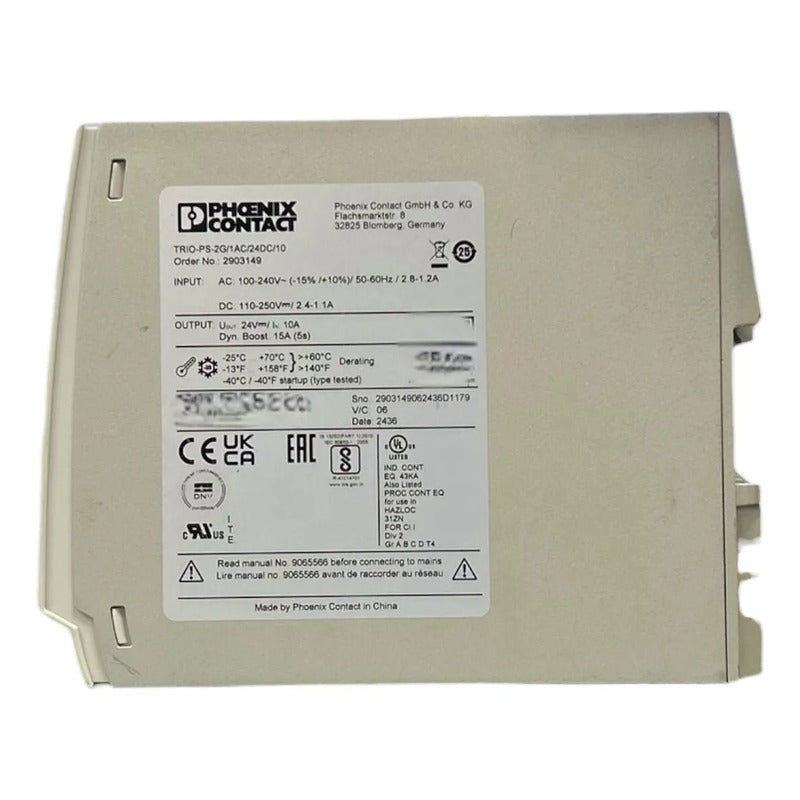 Phoenix Contact Trio-ps-2g/1ac/24dc/10 Fuente 2903149
