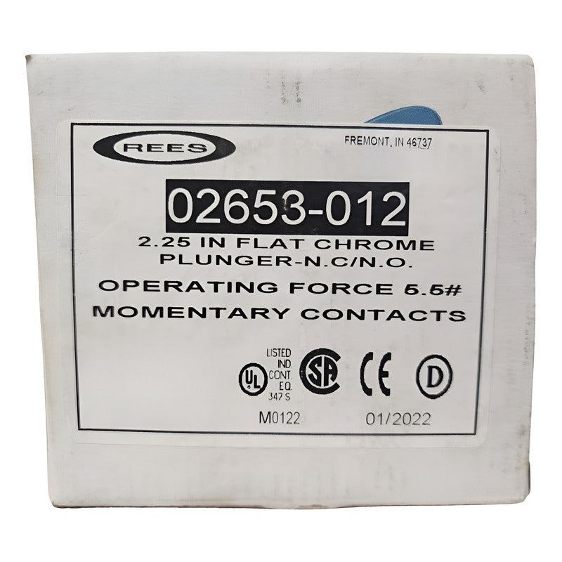 Rees 02653-012 Interruptor Pulsador Blanco