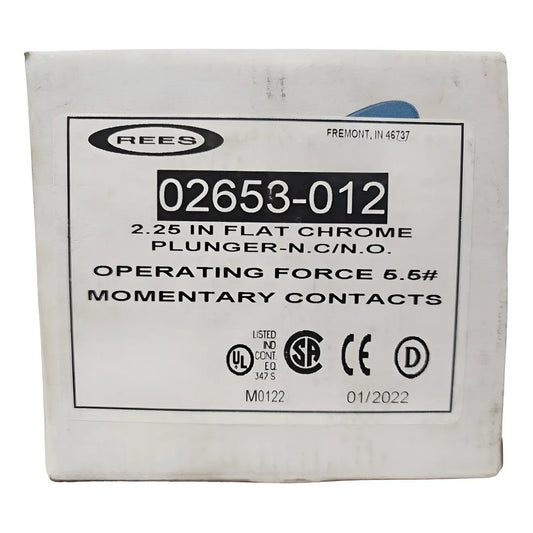 Rees 02653-012 Interruptor Pulsador Blanco