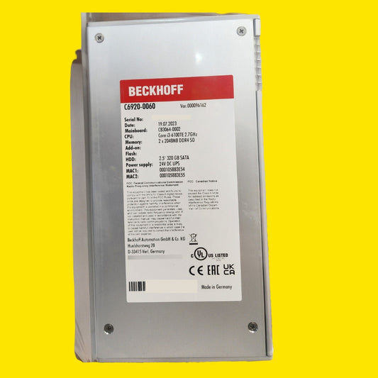 Beckhoff C6920-0060 Pc Industrial Compacto P/automatización