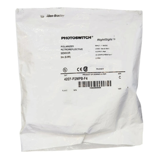 Allen-bradley 42ef-p2mpb-f4 Sensor Óptico Industrial