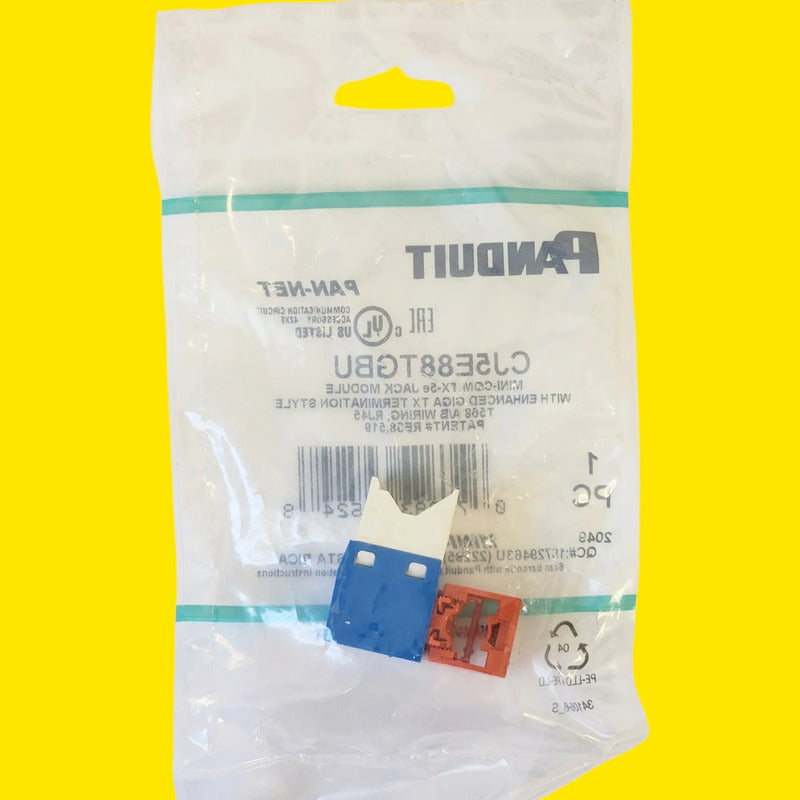 Panduit 2pz Cj5e88tgbu  Mini-com Azul (paq. Con 3 Pzs.)