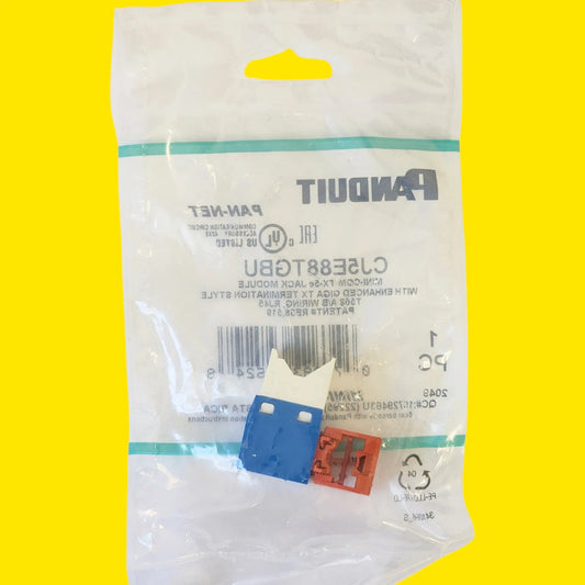 Panduit 2pz Cj5e88tgbu  Mini-com Azul (paq. Con 3 Pzs.)