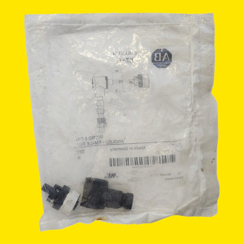 Allen-bradley 871a-tr5-dm Conector M12 Macho 5 Pines Metal / Plata