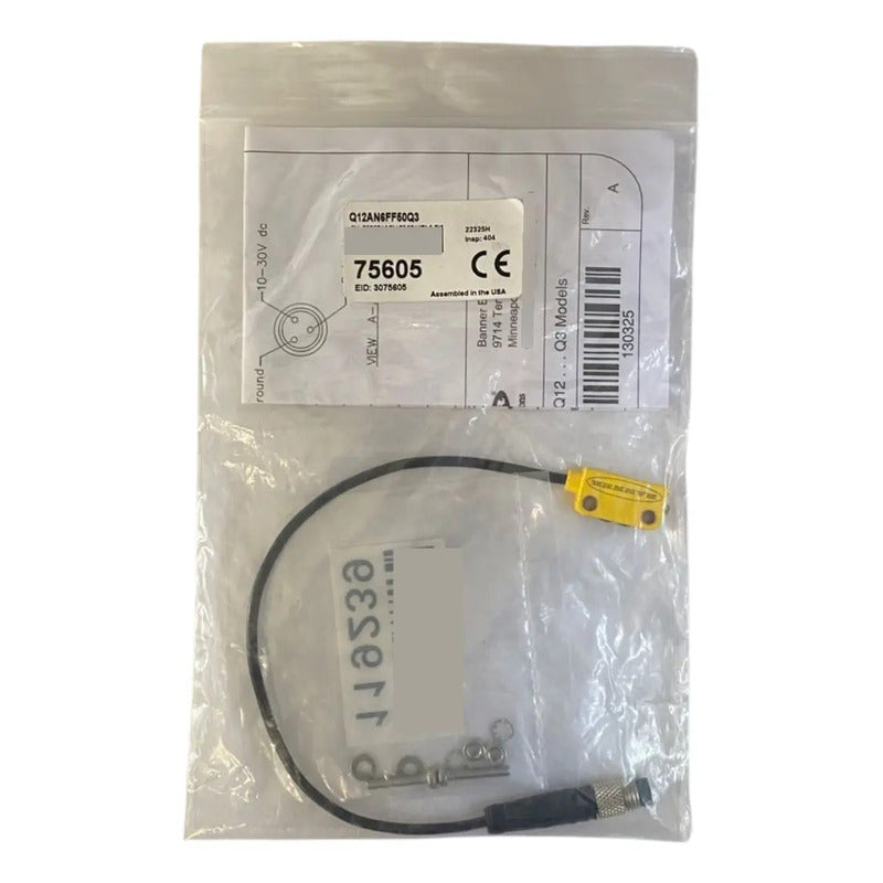 Banner Q12an6ff50q3 75605 Sensor Fotoelectrico 50mm M8