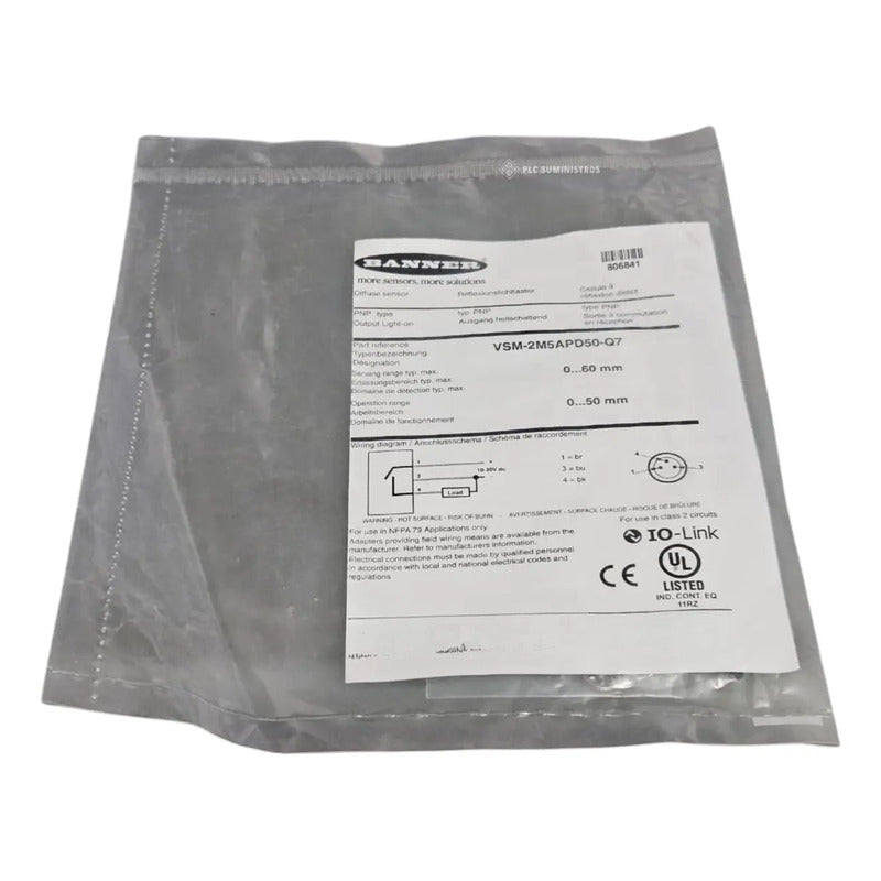 Banner Engineering - Vsm-2m5apd50-q7 - Micro Sensor, 50mm, P