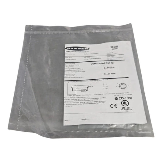 Banner Engineering - Vsm-2m5apd50-q7 - Micro Sensor, 50mm, P