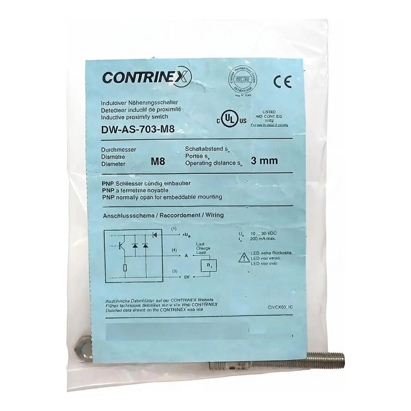 Contrinex Dw-as-703-m8 Sensor Inductivo M8