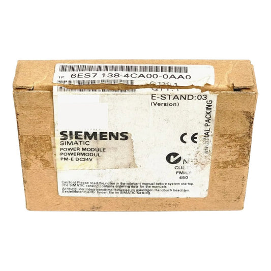 Siemens Simatic S7 6es7 138-4ca00-0aa0 Módulo Potencia Pm-e
