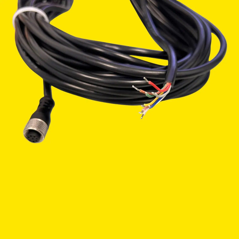 Cable Conector Hembra M12 8 Pines Ip67 Impermeable 15m