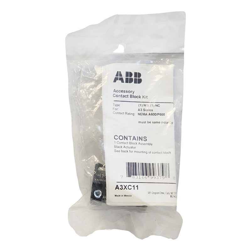 Bloque Auxiliar Abb A3xc11 1sqa009498r0001 Original