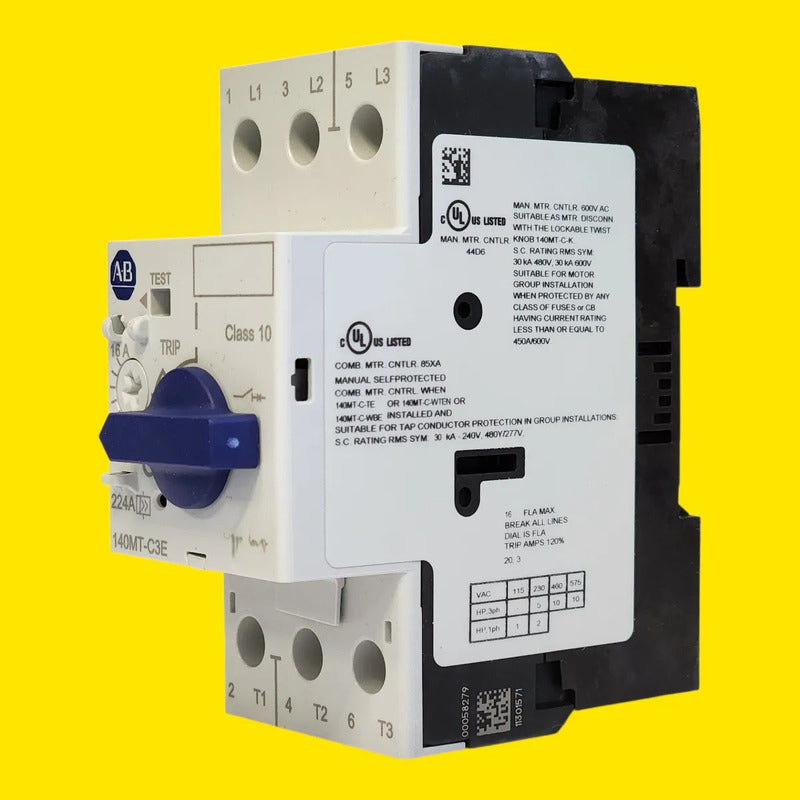 Allen-bradley 140mt-c3e-c16 Guardamotor 16a 3 Polos 50/60 Hz
