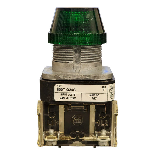 Allen-bradley 800t-q24g Luz Indicadora Verde 30 Mm