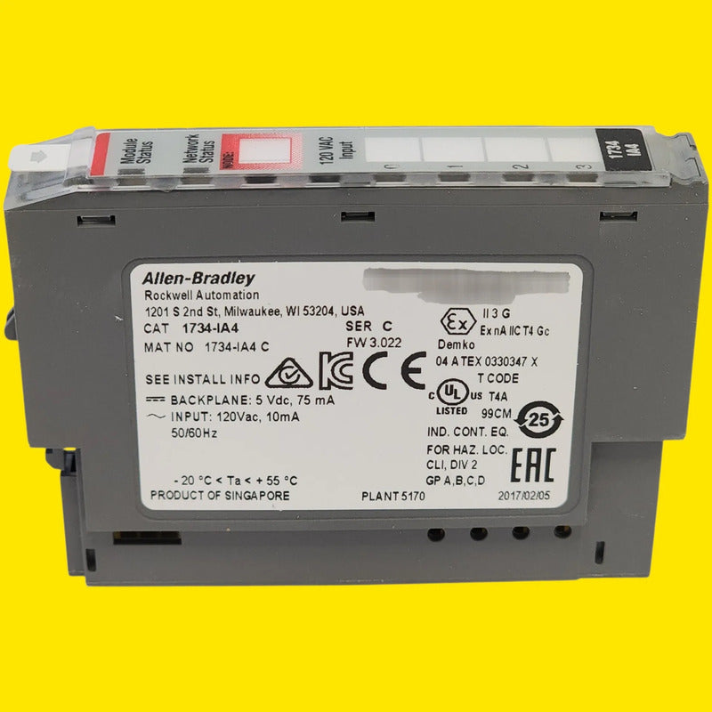 Allen-bradley 1734-ia4 Módulo Entrada Ac Point I/o 4pts
