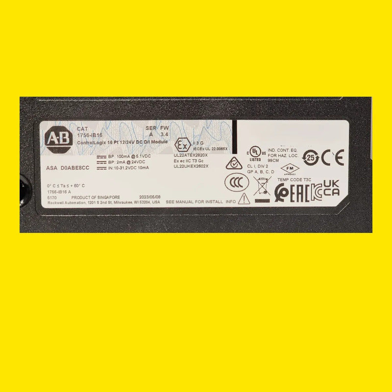 Modulo Plc 1756-ib16 Allen Bradley Entradas Digitales