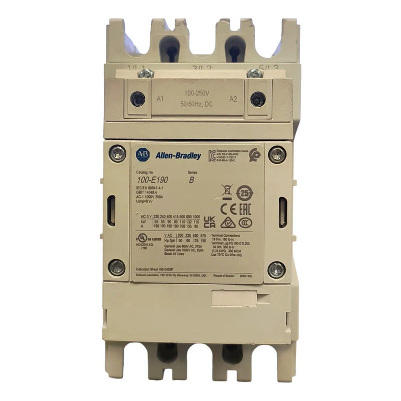 Allen-bradley 100-e190 Contactor Iec 190a 3 Polos