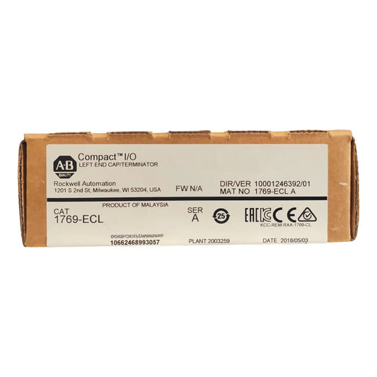 Allen-bradley 1769-ecl Tapa Final Izquierda Compactlogix
