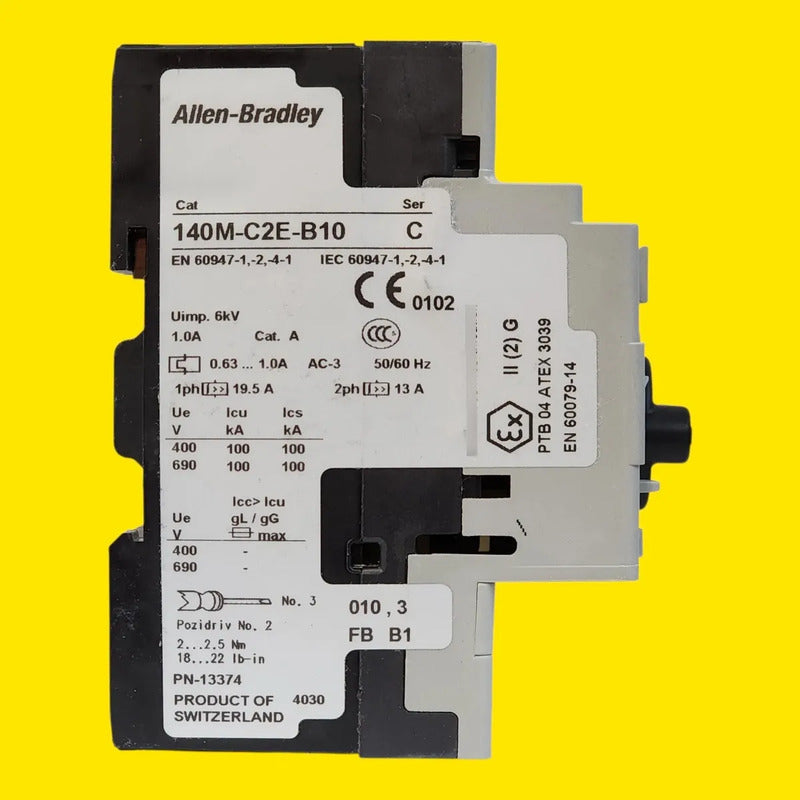 Allen Bradley 140m-c2e-b10 Guardamotor 50/60hz