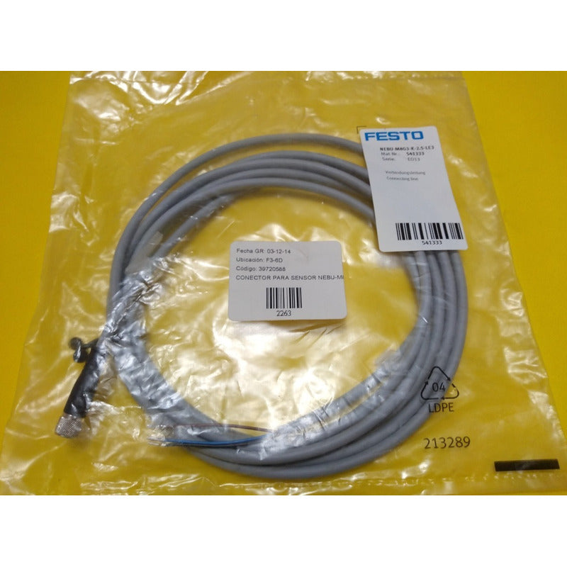 Festo Sensor Nebu-m8g3-k-2.5-le3 541333
