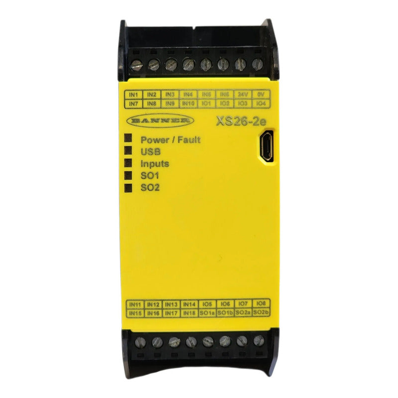 Banner 85063 Xs26-2e Controlador Seguridad Eth Amarillo