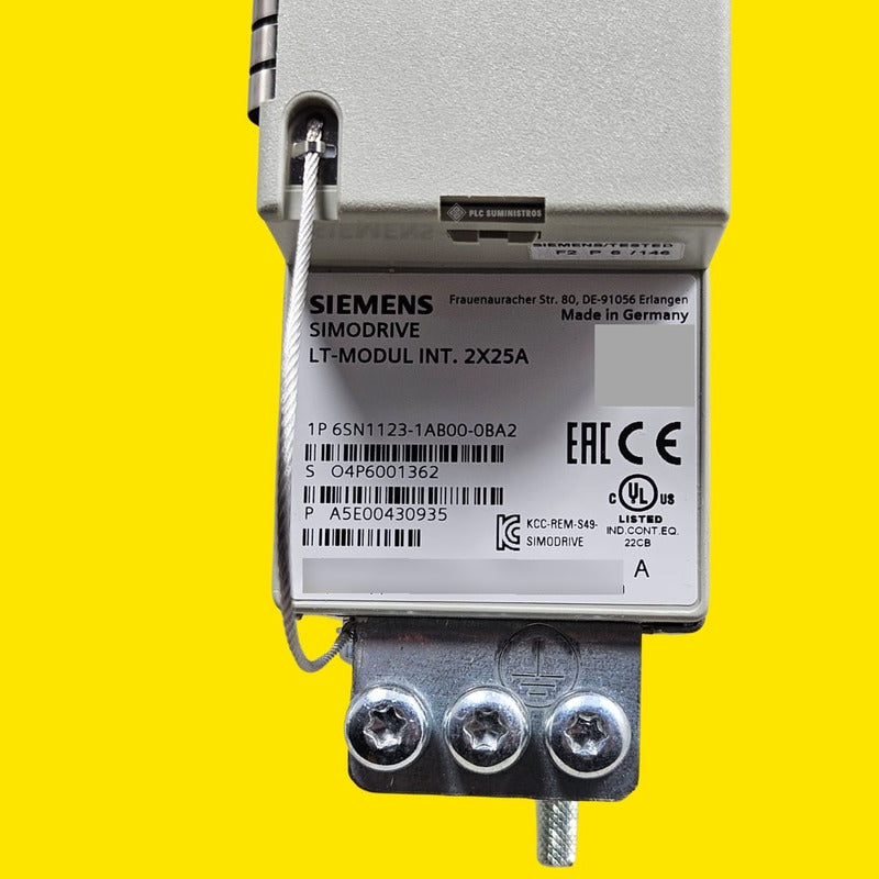 Siemens 6sn1123-1ab00-0ba2 Módulo De Potencia Simodrive 611
