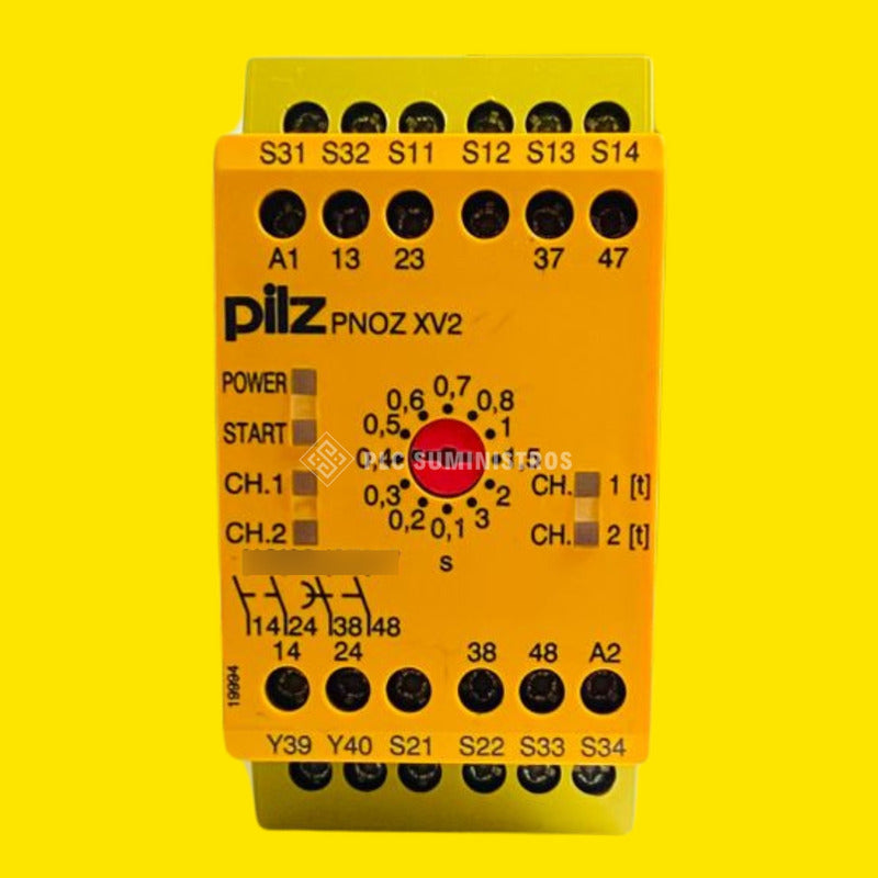 Pilz 774502 -time Relay Pnoz Xv2 3/24vdc 2n/o 2n/o T