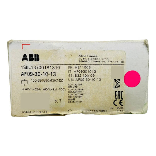 Abb Af09-30-10-13 1sbl137001r1310 Contactor Industrial