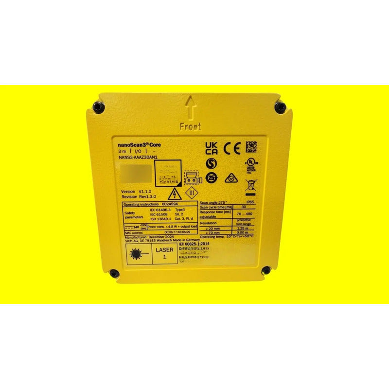Sick Nans3-aaaz30an1 Escaner Laser De Seguridad Amarillo
