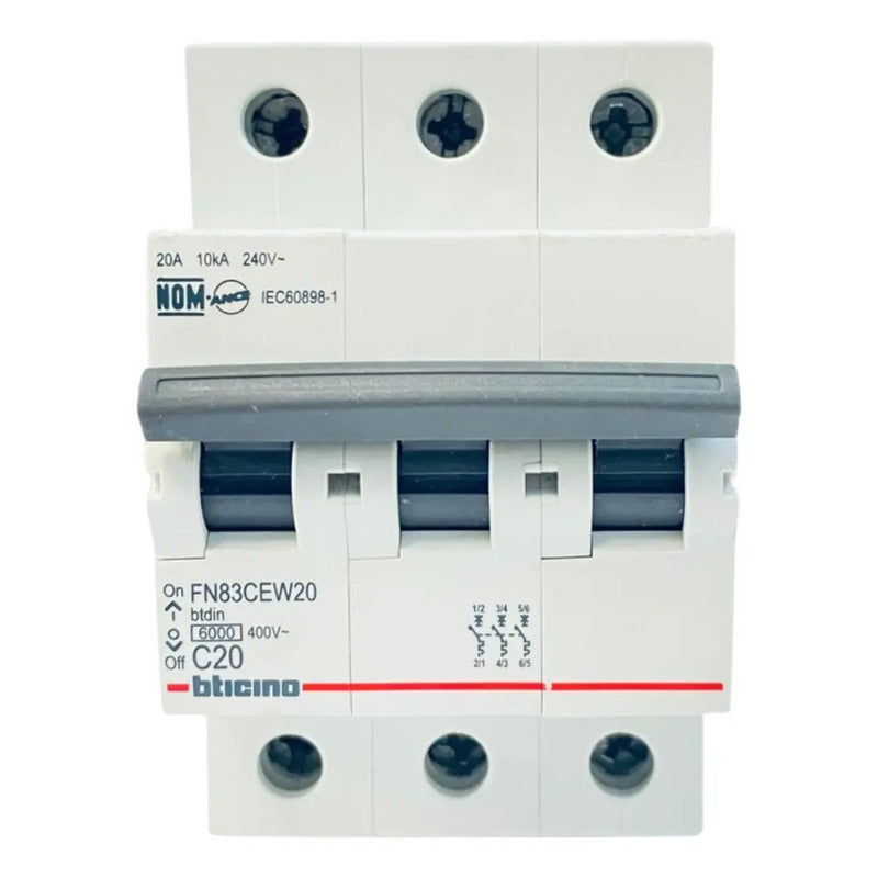 Bticino Fb83cew20 Interruptor Termomagnetico Modulares Din