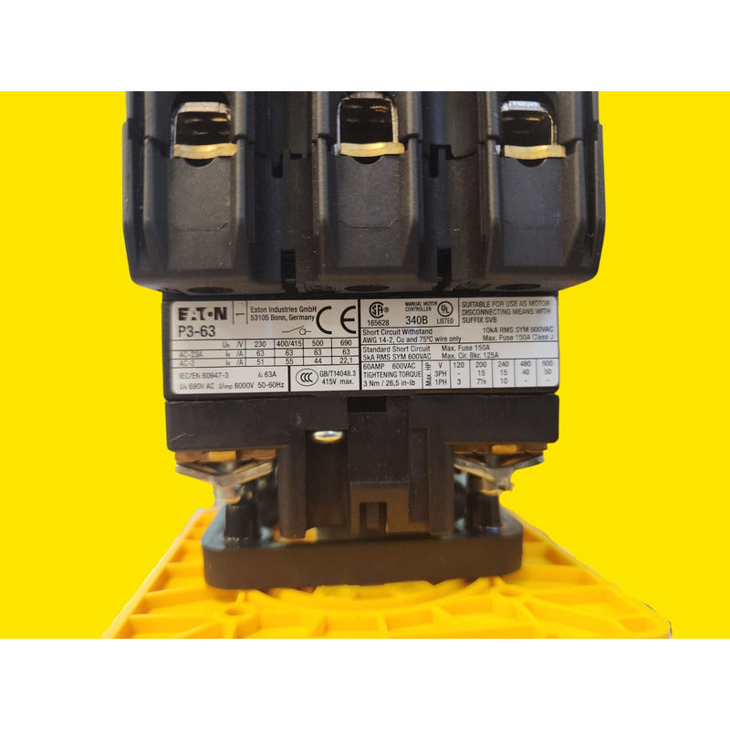 Eaton P3-63/v/svb Interruptor Seccionador Rotativo Negro