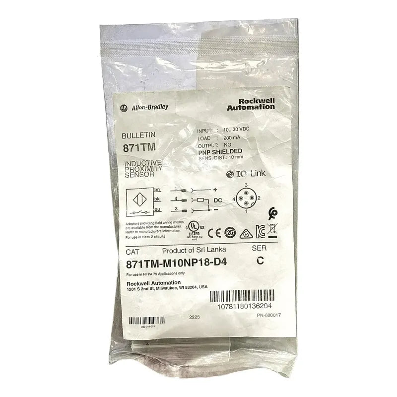 Allen-bradley 871tm-m10np18-d4 Sensor Bulletin 871tm