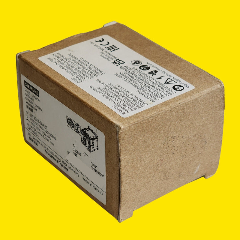 Contactor Siemens 3rt2017-1ak61  12a 5.5kw 110v/120v