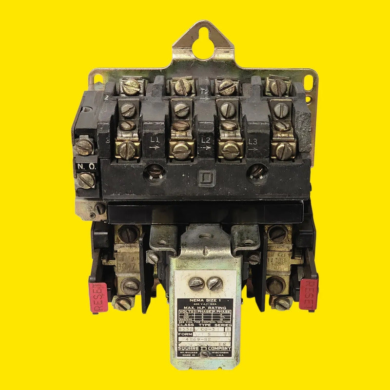 Square D 8536 C0-3 Serie B Contactor Magnético Nema