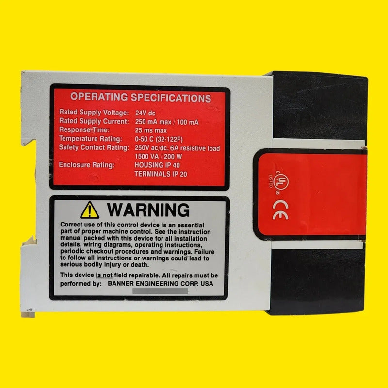 Banner Em-t-7a 52402 Rele De Seguridad 24v 4no