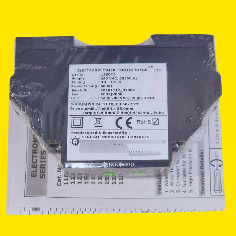 Gic  Temporizador De Arranque  12sdt0 Estrella-triángulo