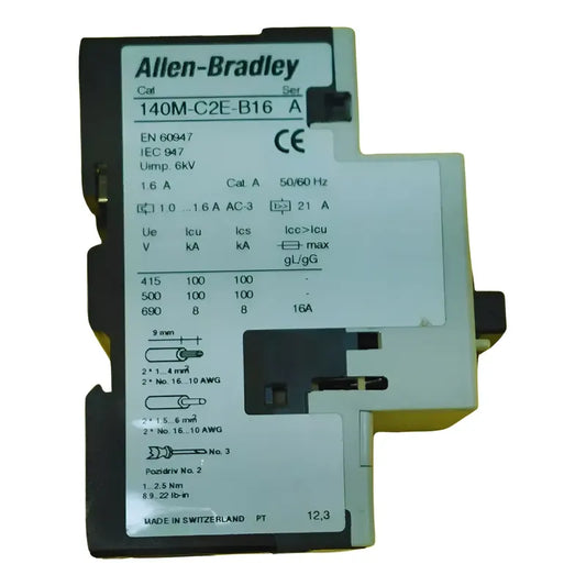 Allen-bradley Guardamotor 1-1.6 A  140m-c2e-b16 50 Hz-60hz