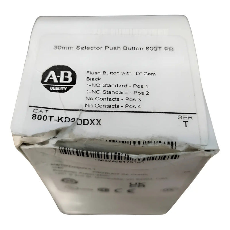 Allen Bradley 800t-fxqh10ra1 Boton Pulsador Negro