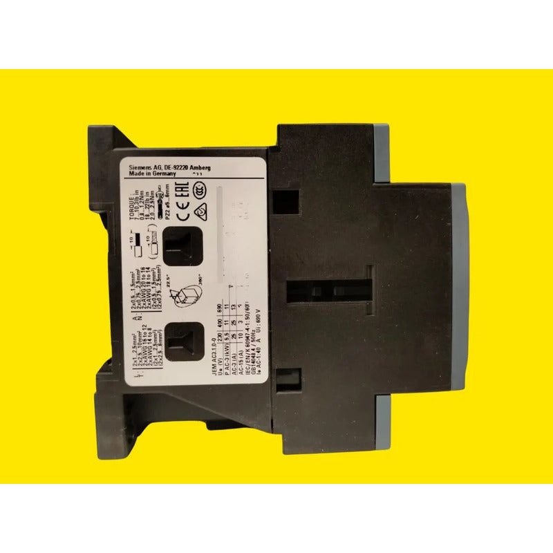 Siemens 3rt2026-1an20 Contactor Sirius 3rt2 25a 220v