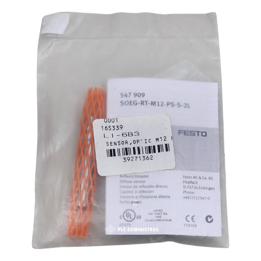 Festo Soeg-rt-m12-ps-s-2l 547909 Sensor Reflectante