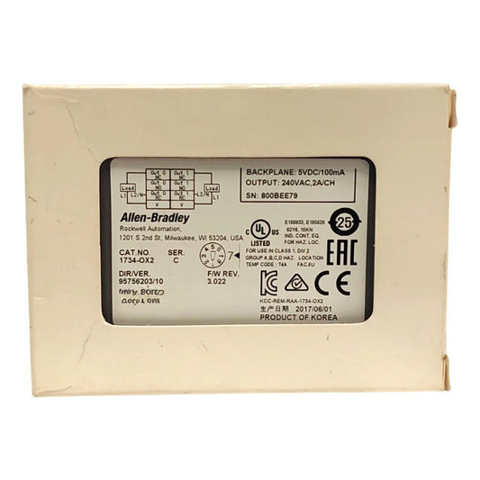 Allen-bradley 1734-ox2 Point I/o Salidas Relevador