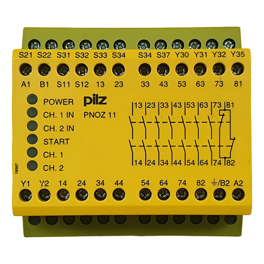 Pilz Pnoz 11 774085 110-120vac 24vdc 7n/o 1n/