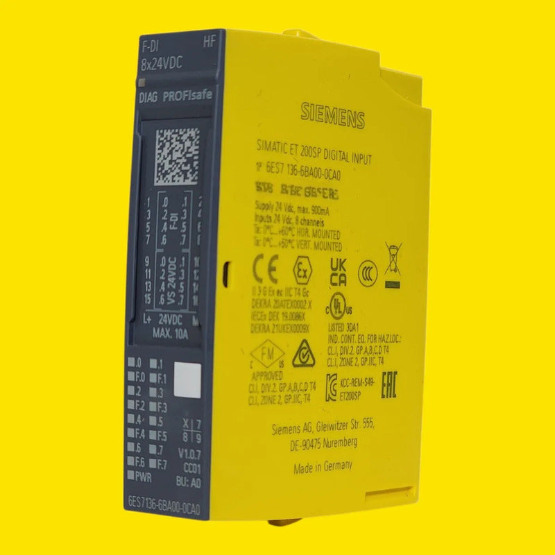 Siemens 6es7136-6ba00-0ca0 Input Modulo Et200sp Di 24v